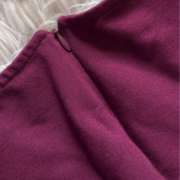 Talbots Dress Purple Long Sleeves Womens Size 8 Petite - Picture 6 of 8